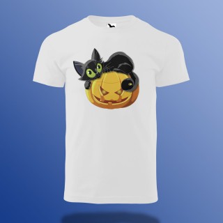 Macskás Halloween Póló
