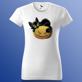 Macskás Halloween Póló