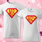 Valentin Nap - Páros Póló -MR-MRS-Superman Jelben