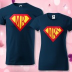 Valentin Nap - Páros Póló -MR-MRS-Superman Jelben