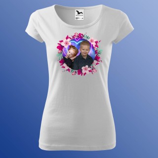 Anyák Napi Fényképes Virág Koszorúban 1