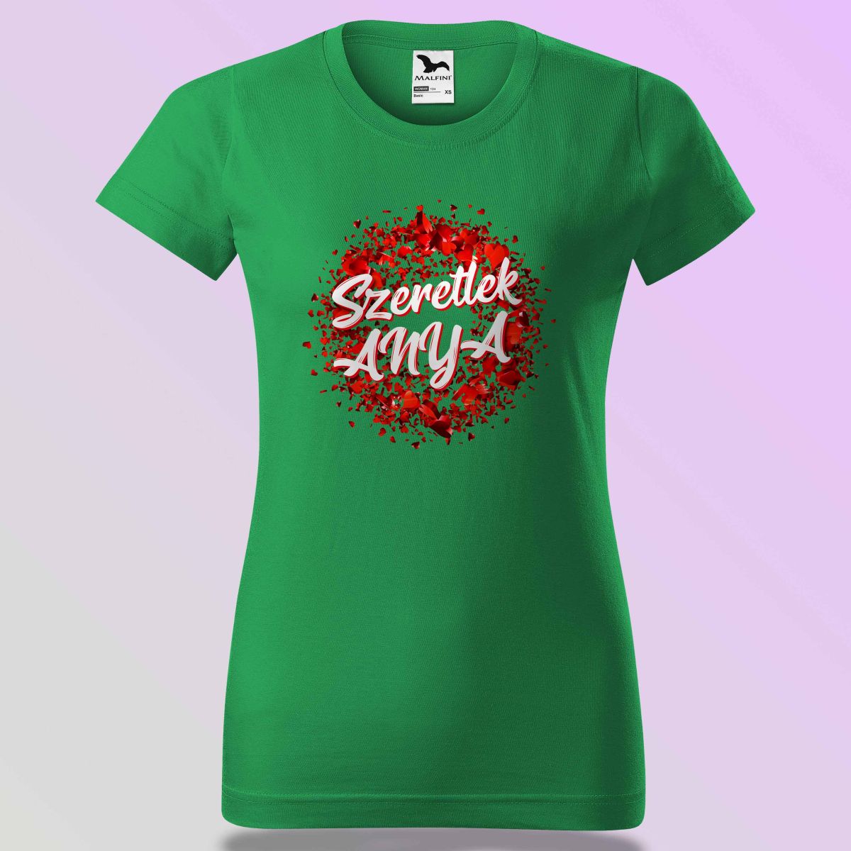 Anyák Napi Póló - Szeretlek Anya Szívekkel