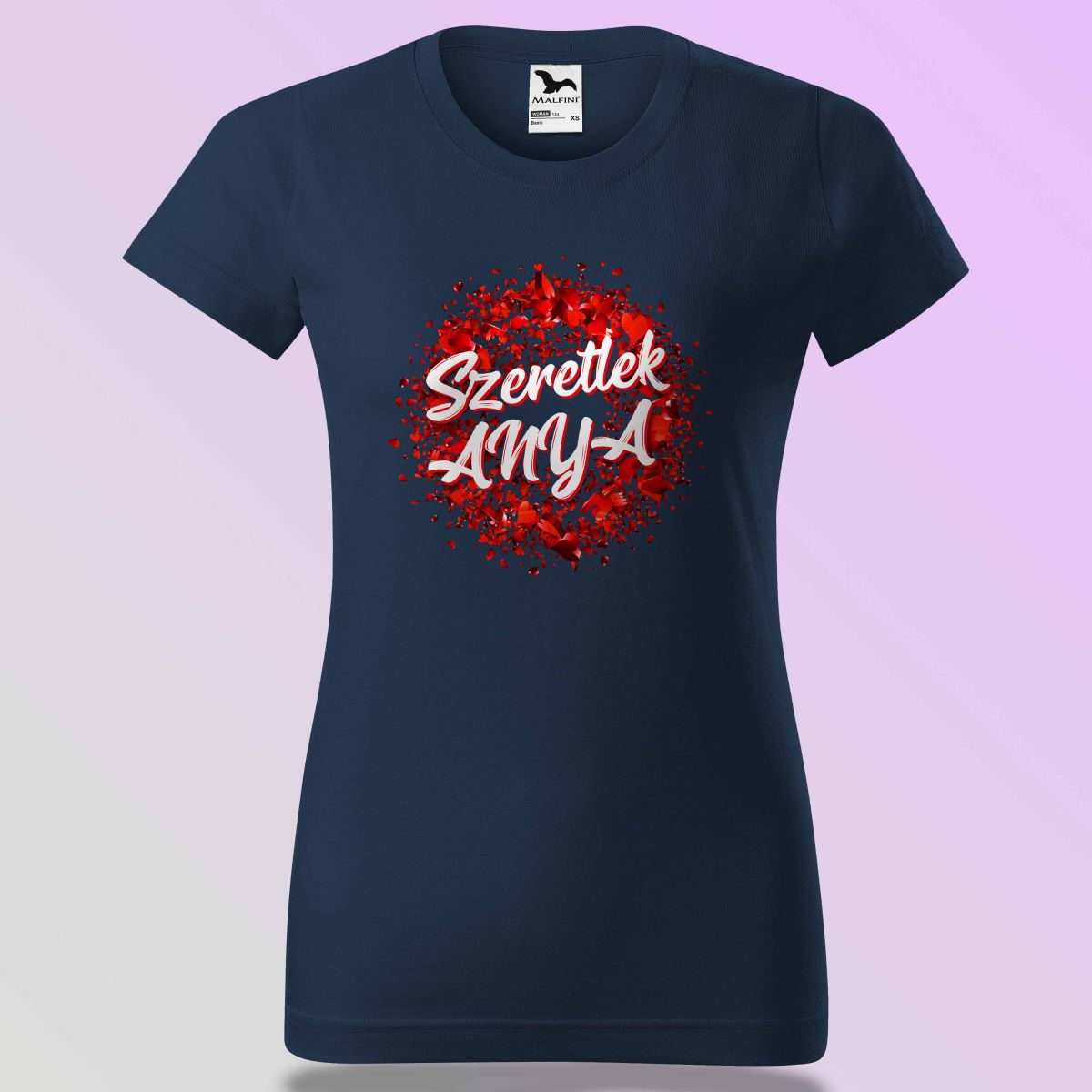 Anyák Napi Póló - Szeretlek Anya Szívekkel
