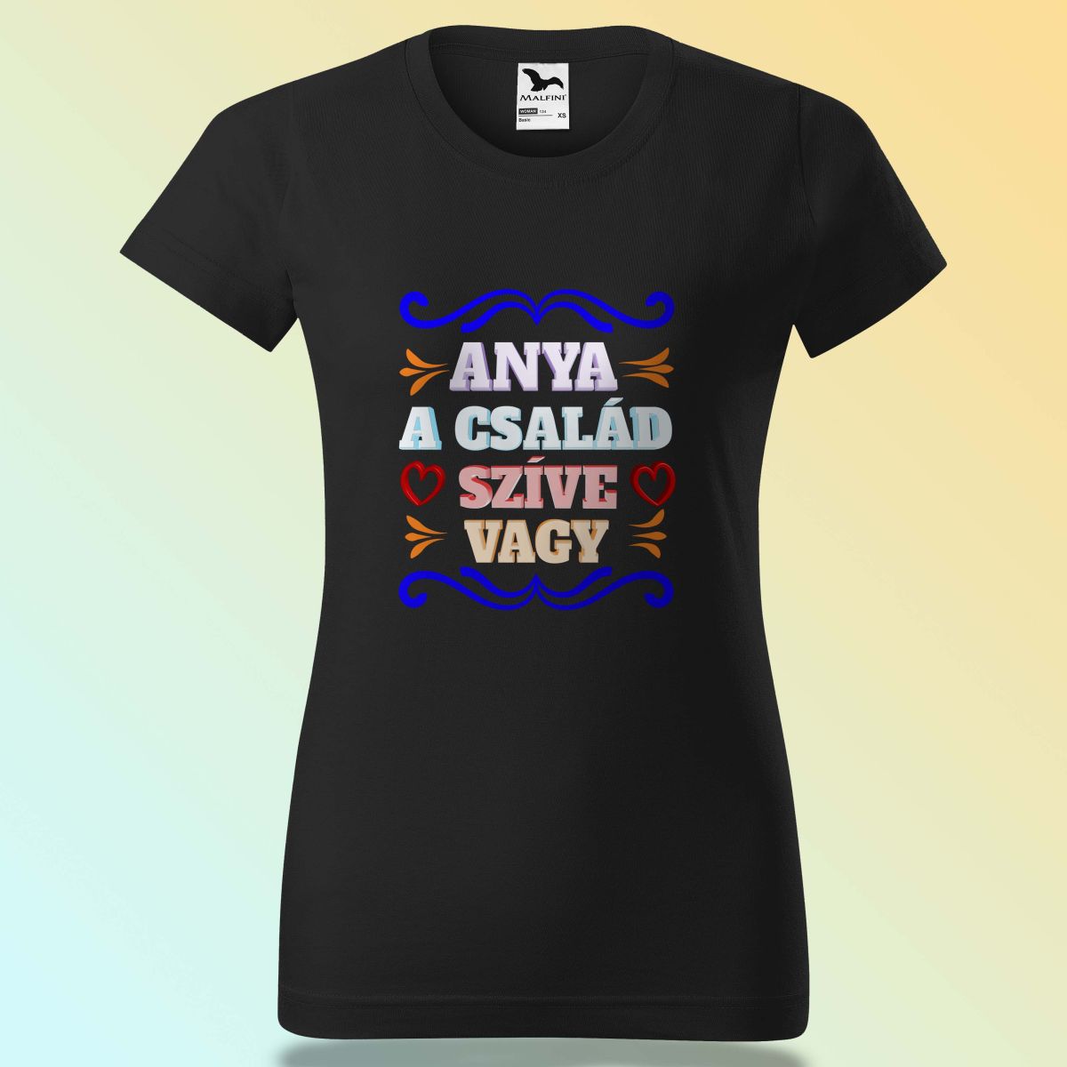 Anyák Napi Póló - Anya A Család Szíve