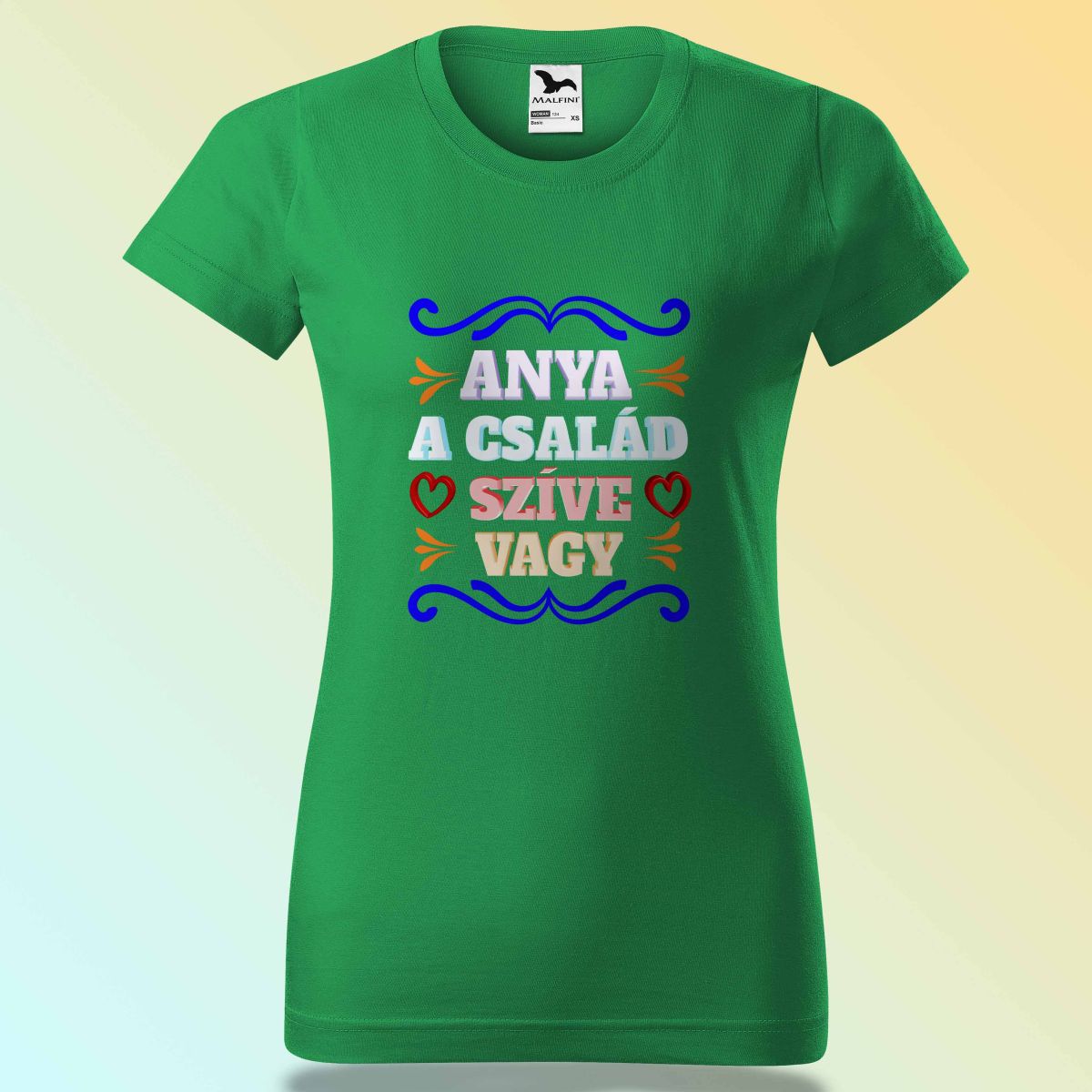 Anyák Napi Póló - Anya A Család Szíve