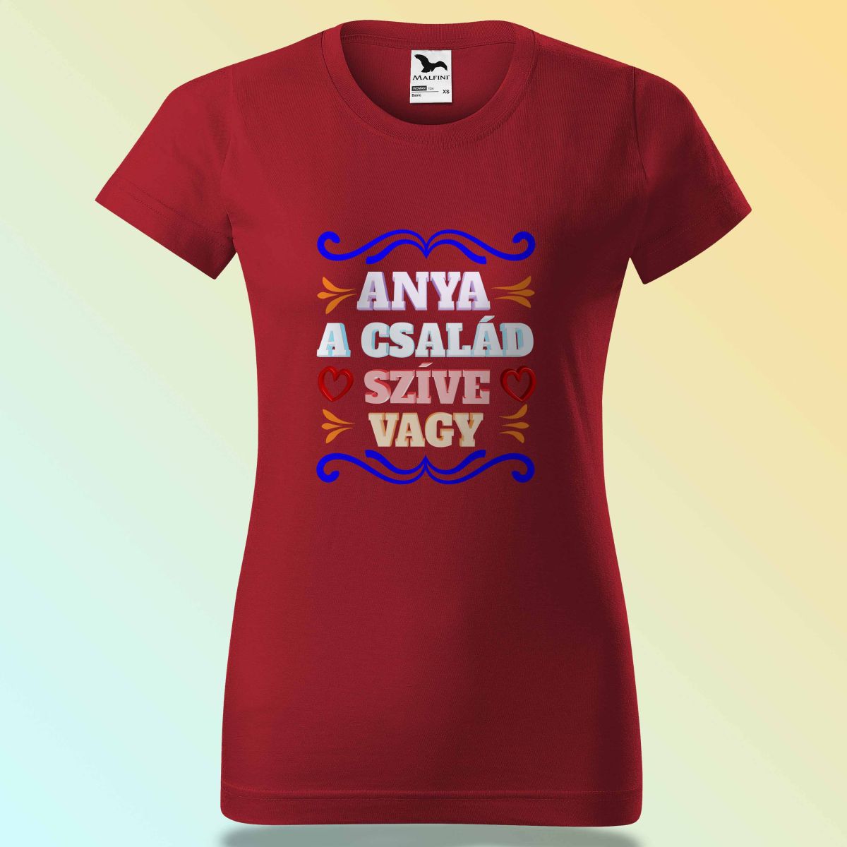 Anyák Napi Póló - Anya A Család Szíve