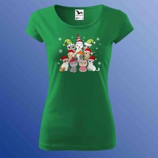 Karácsonyi Póló - Karácsonyi Cicák