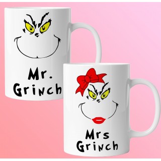 Mr&Mrs Grinch Páros Valentin Napi Bögre