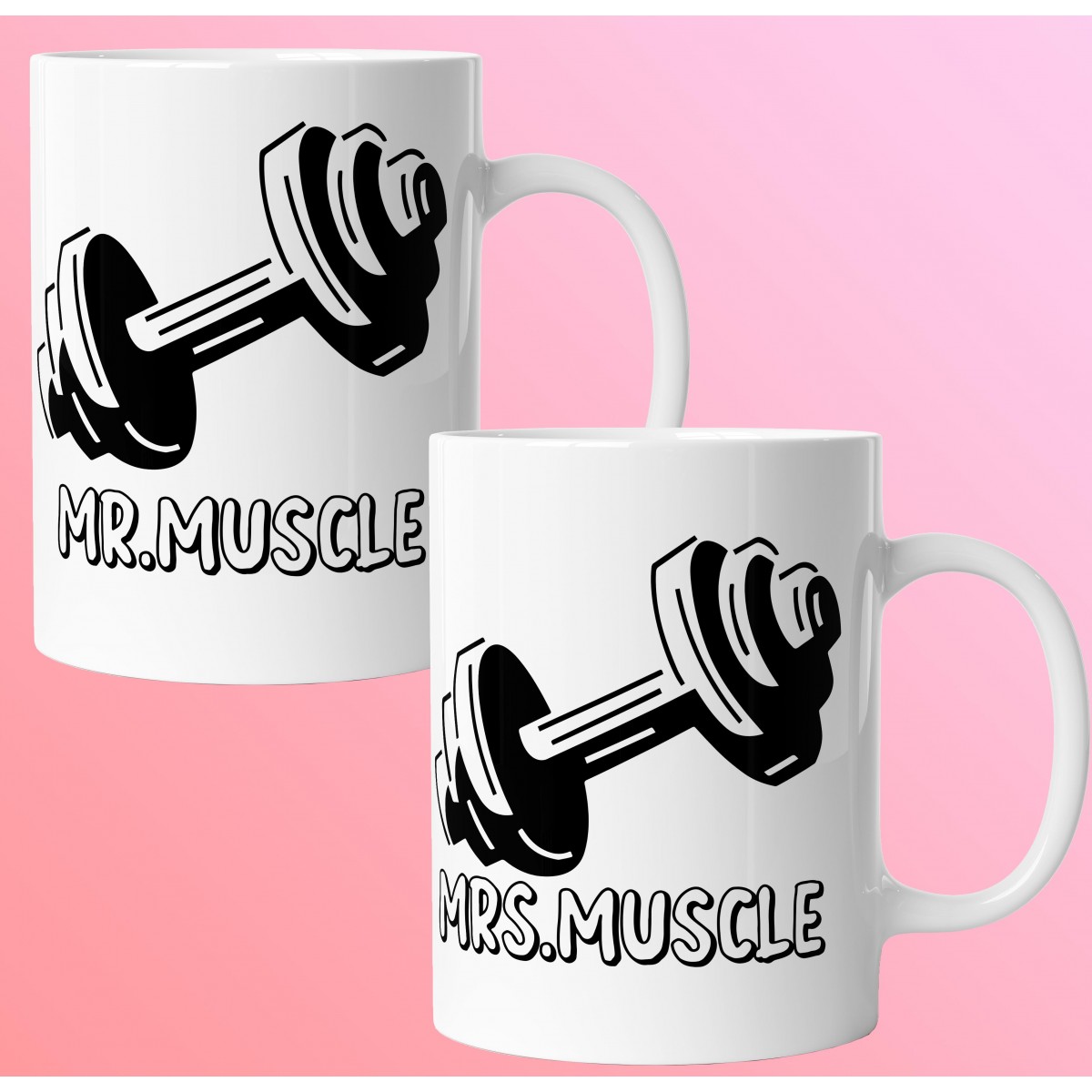 Mr Muscle - Mrs Muscle - Páros Valentin Napi Bögre