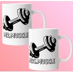 Mr Muscle - Mrs Muscle - Páros Valentin Napi Bögre